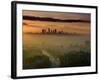 Dawn View of Downtown, Los Angeles, California, USA-Walter Bibikow-Framed Photographic Print