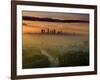 Dawn View of Downtown, Los Angeles, California, USA-Walter Bibikow-Framed Photographic Print