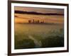 Dawn View of Downtown, Los Angeles, California, USA-Walter Bibikow-Framed Photographic Print