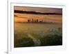 Dawn View of Downtown, Los Angeles, California, USA-Walter Bibikow-Framed Photographic Print