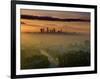 Dawn View of Downtown, Los Angeles, California, USA-Walter Bibikow-Framed Photographic Print