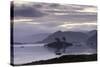 Dawn View of Plockton and Loch Carron Near the Kyle of Lochalsh in the Scottish Highlands-John Woodworth-Stretched Canvas