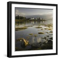 Dawn View of Plockton Harbour and Loch Carron Near the Kyle of Lochalsh in the Scottish Highlands-John Woodworth-Framed Photographic Print