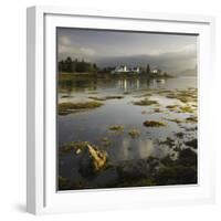 Dawn View of Plockton Harbour and Loch Carron Near the Kyle of Lochalsh in the Scottish Highlands-John Woodworth-Framed Photographic Print