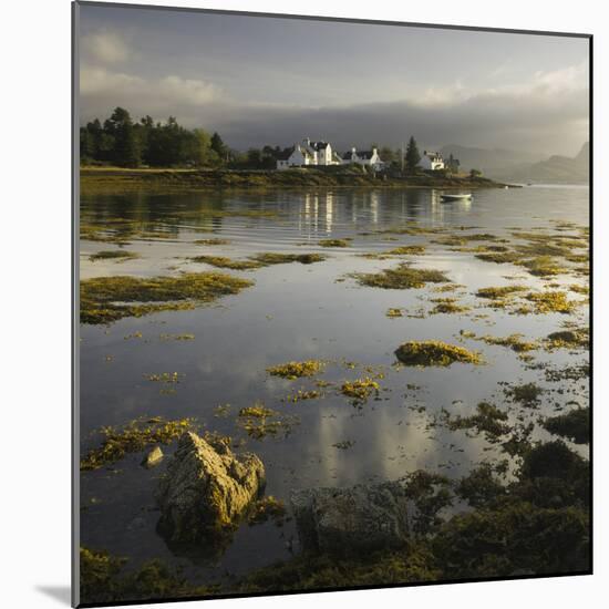 Dawn View of Plockton Harbour and Loch Carron Near the Kyle of Lochalsh in the Scottish Highlands-John Woodworth-Mounted Photographic Print