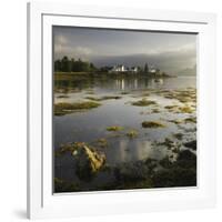 Dawn View of Plockton Harbour and Loch Carron Near the Kyle of Lochalsh in the Scottish Highlands-John Woodworth-Framed Photographic Print