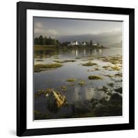 Dawn View of Plockton Harbour and Loch Carron Near the Kyle of Lochalsh in the Scottish Highlands-John Woodworth-Framed Photographic Print