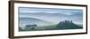 Dawn View of Val D'Orcia Showing Belvedere and Rolling Tuscan Countryside, San Quirico D'Orcia-John Woodworth-Framed Photographic Print