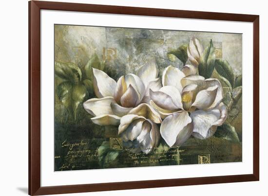 Dawning Magnolias-Meng-Framed Giclee Print