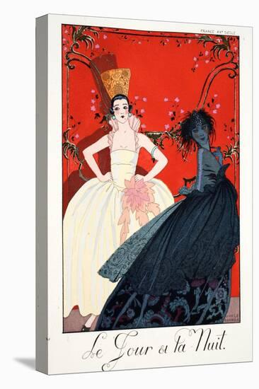 Day and Night, from 'Falbalas and Fanfreluches, Almanach des Modes Présente-Georges Barbier-Stretched Canvas