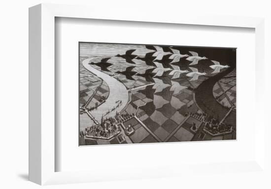 Day and Night-M^ C^ Escher-Framed Art Print