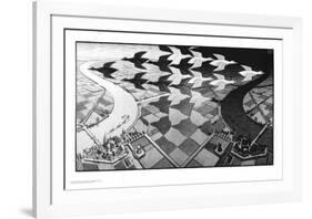 Day and Night-M^ C^ Escher-Framed Art Print