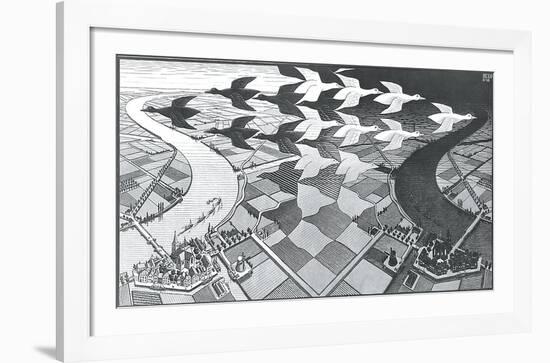 Day and Night-M^ C^ Escher-Framed Art Print