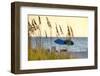 Day at the Beach Is Seen Through the Sea Oats Off the West Coast of Florida-Sheila Haddad-Framed Premium Photographic Print