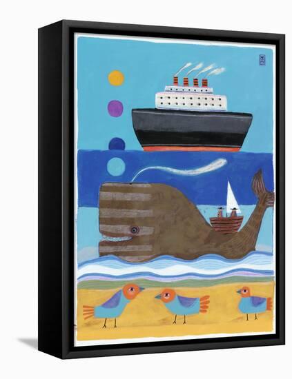 Day at the Beach-Nathaniel Mather-Framed Stretched Canvas