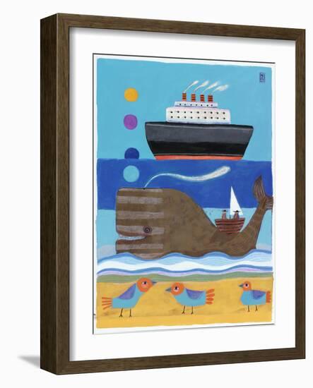 Day at the Beach-Nathaniel Mather-Framed Giclee Print