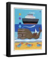 Day at the Beach-Nathaniel Mather-Framed Giclee Print