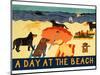 Day At The Beach-Stephen Huneck-Mounted Premium Giclee Print