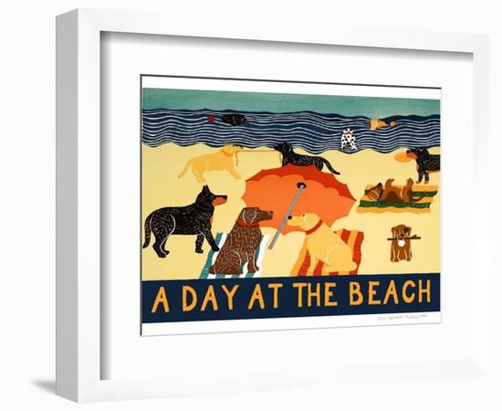 Day At The Beach-Stephen Huneck-Framed Giclee Print