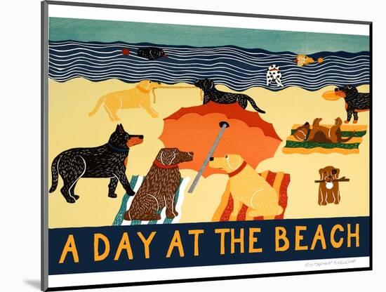 Day At The Beach-Stephen Huneck-Mounted Giclee Print