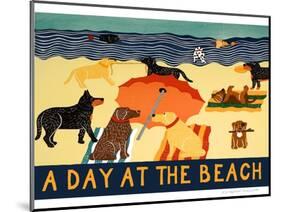 Day At The Beach-Stephen Huneck-Mounted Giclee Print