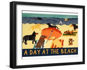 Day At The Beach-Stephen Huneck-Framed Giclee Print