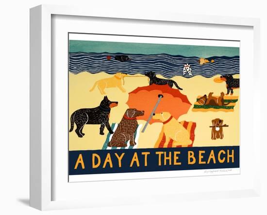 Day At The Beach-Stephen Huneck-Framed Giclee Print