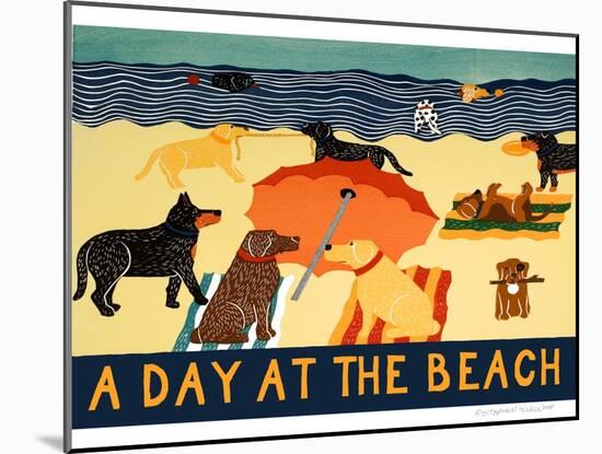 Day At The Beach-Stephen Huneck-Mounted Giclee Print