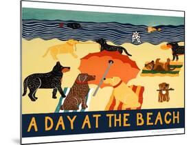 Day At The Beach-Stephen Huneck-Mounted Giclee Print