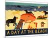 Day At The Beach-Stephen Huneck-Mounted Giclee Print