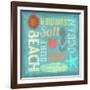 Day at the Beach-Art Licensing Studio-Framed Giclee Print