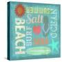 Day at the Beach-Art Licensing Studio-Stretched Canvas