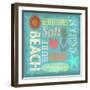 Day at the Beach-Art Licensing Studio-Framed Giclee Print