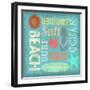 Day at the Beach-Art Licensing Studio-Framed Giclee Print