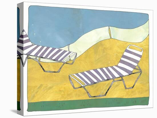 Day At The Pool-Jan Weiss-Stretched Canvas