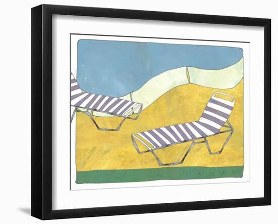 Day At The Pool-Jan Weiss-Framed Art Print