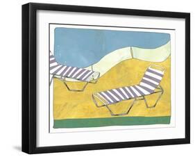 Day At The Pool-Jan Weiss-Framed Art Print