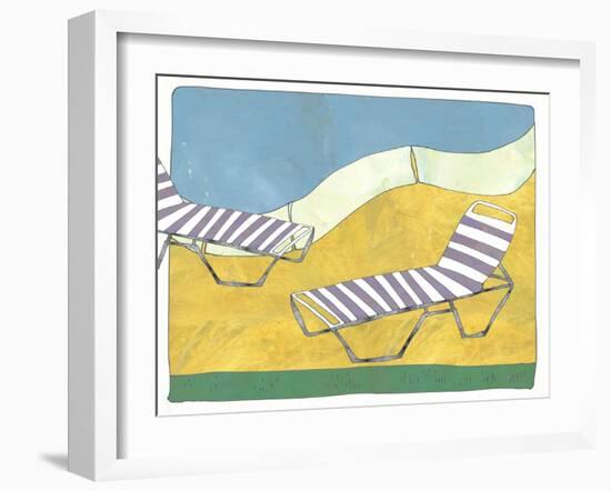 Day At The Pool-Jan Weiss-Framed Art Print