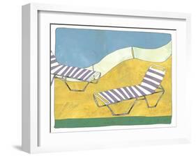 Day At The Pool-Jan Weiss-Framed Art Print