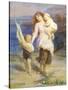 Day at the Seaside-Frederick Morgan-Stretched Canvas