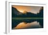 Day Burst Reflection at Half Dome, Yosemite National Park-Vincent James-Framed Photographic Print