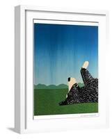 Day Dreaming Bordor-Stephen Huneck-Framed Giclee Print