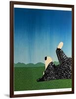 Day Dreaming Bordor-Stephen Huneck-Framed Premium Giclee Print