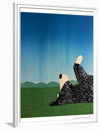 Day Dreaming Bordor-Stephen Huneck-Framed Premium Giclee Print