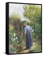 Day in the Garden-Marian Chase-Framed Stretched Canvas