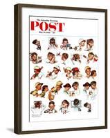 "Day in the Life of a Boy" Saturday Evening Post Cover, May 24,1952-Norman Rockwell-Framed Giclee Print