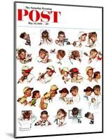 "Day in the Life of a Boy" Saturday Evening Post Cover, May 24,1952-Norman Rockwell-Mounted Giclee Print