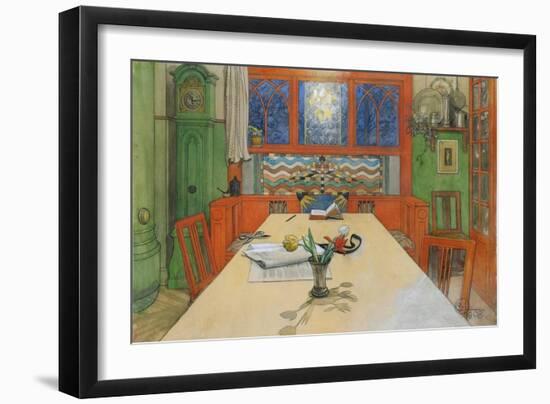Day Is Done, Good Night! 1908-Carl Larsson-Framed Giclee Print