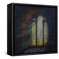 Day Light; Light through a ruined church window,-Lee Campbell-Framed Stretched Canvas