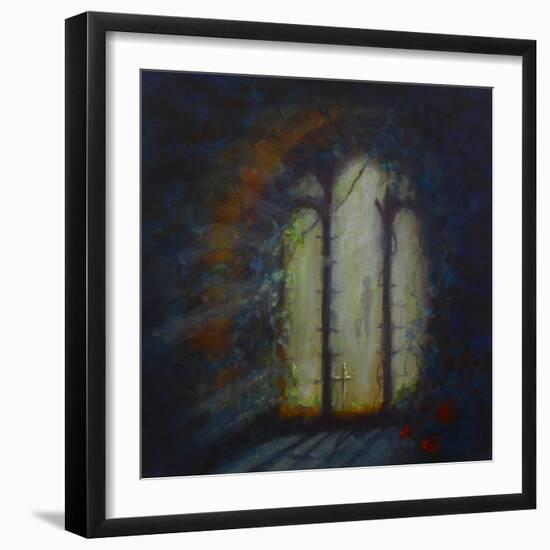 Day Light; Light through a ruined church window,-Lee Campbell-Framed Giclee Print